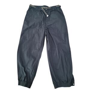 The North Face Women's Ripstop Easy Pant Black size Large Lightweight Snap Ankle